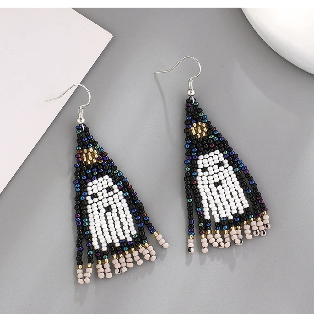 Beaded Halloween Earrings